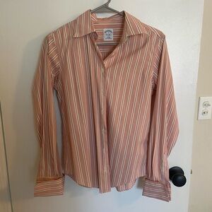 Brook’ Brothers Striped Pink Women’s Shirt Size 4